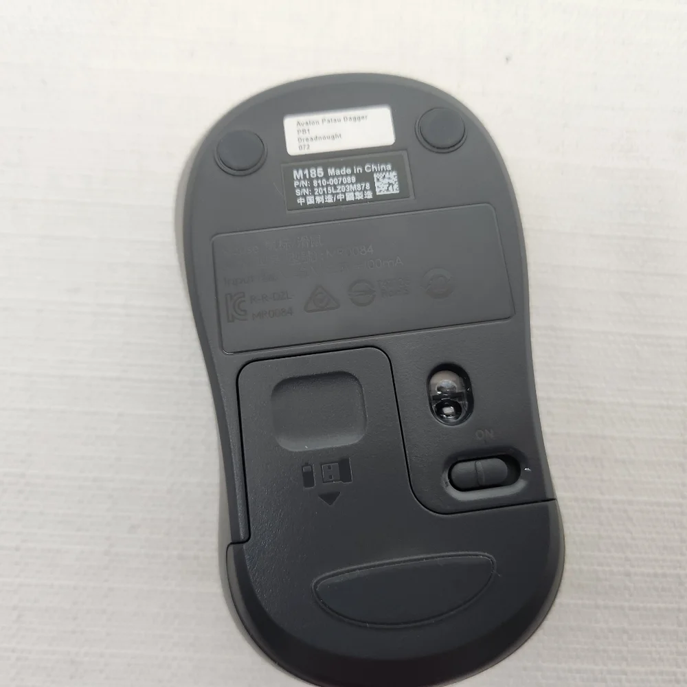Logitech M185 Wireless Optical Mouse + USB Receiver Fit Compact PC Laptop Mouse